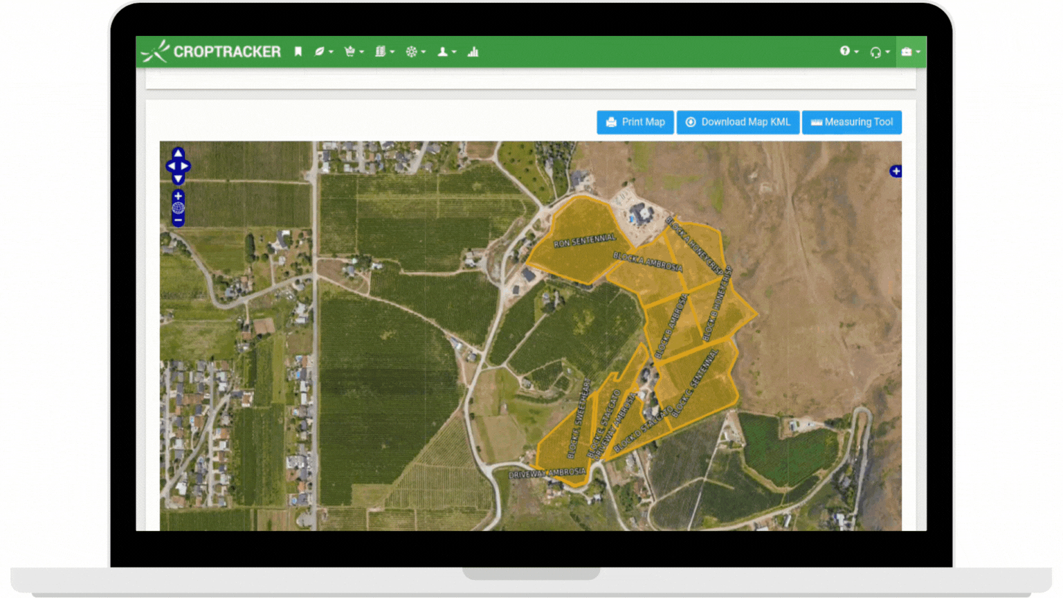 Viewing Croptracker's Mapping System